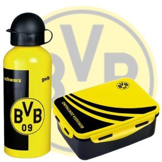 Borussia Dortmund BVB Pausen Set Trinkflasche und Brotdose 