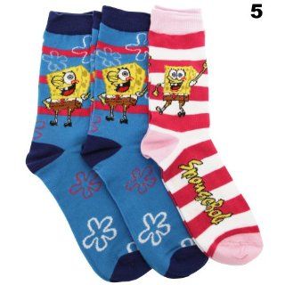 Damen/Frauen Socken mit Spongebob Schwammkopf Muster (3 Paar)