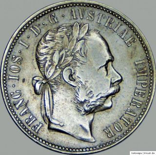 Habsburg Österreich Franz Joseph I. 1 Florin (Gulden) 1878 vz