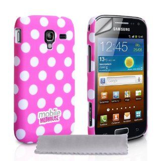 Samsung Galaxy Ace 2 Tasche Rosa Punkte Harte Hybrid Hülle Mit