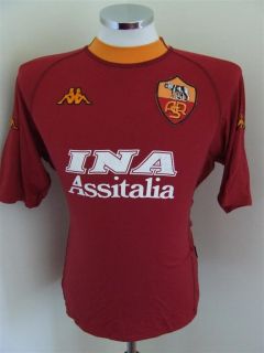 Trikot AS Rom Roma 2000/01 (XL)#10 Totti Home Kappa Maglia Shirt