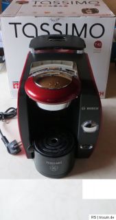 BOSCH Tassimo T42 Chrome Edition rot TAS4213 Kaffee Kaffepadmaschine
