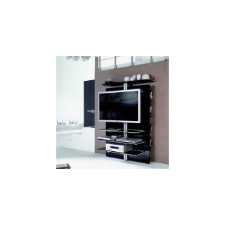 Jahnke Design Media Möbel TV Wandsäule SLC LCD 1900 Schwarzglas