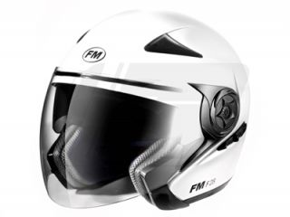 Motorrad Helm FM Helmets F28 weiß XL (61 62cm)