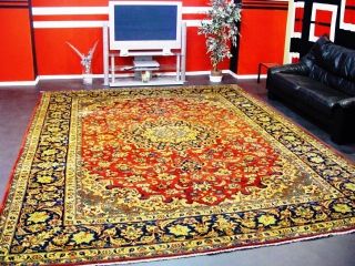 Isfahan 100%handgeknüpft 384 x 290 cm carpet tapis tapeto rug