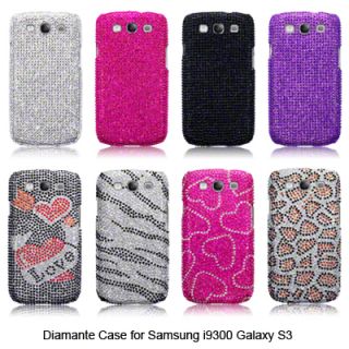 Diamante Case for Samsung Galaxy S3 i9300 Silver,Black,Animal,Purple