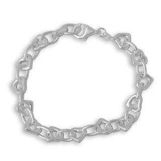 Herzarmband 925 Sterling Silber (oval) Schmuck