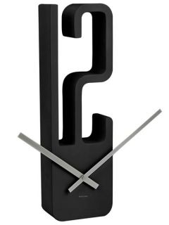 Karlsson Design Wanduhr Big 12 schwarz Uhr Wanduhren