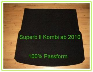 Kofferraummatte Fußmatte SKODA SUPERB II 2 Kombi Typ 3T