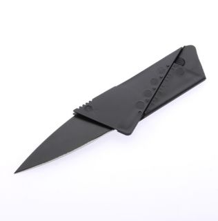 Black Credit Cardsharp Card Folding Safety Razor Sharp Mini Knife New