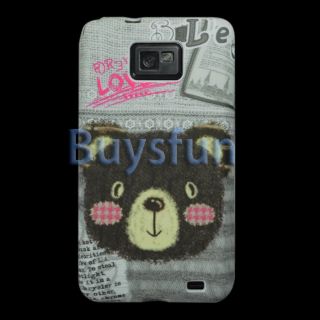 New Lover Bear GEL Cover Case For Samsung Galaxy S2 S II i9100