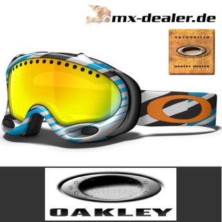 2012er Oakley A Frame Tech Stripe Fire Irididium Skibrille