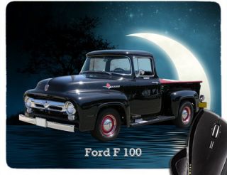 Mauspad / Mousepad Motiv: Ford F 100 Truck 1956 black