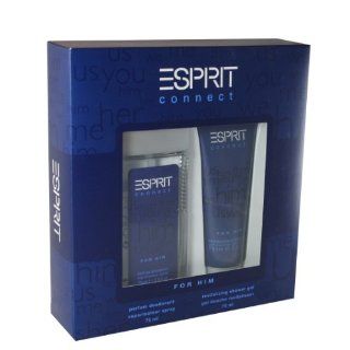 Esprit Connect Geschenkset homme / men (Duschgel 75 ml, Deodorant 75