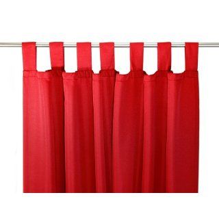 Schlaufenschal Vorhang Gardine rot 140x245cm Küche