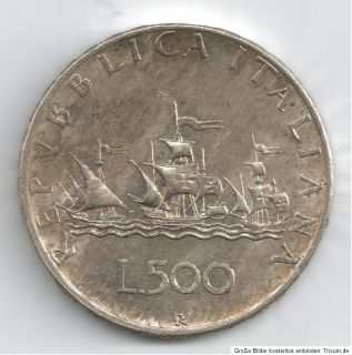 500 Lire / Italien / 1959 / Silber