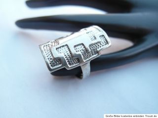 Designer LABYRINTH Silber Ring 925 Silber Gr. 18,1mm