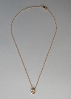 Make a wish Peace Kette filigran gold charm necklace