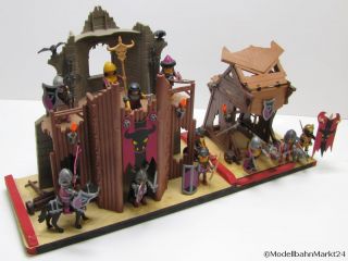 PLAYMOBIL Barbaren Ruine + Angriffsturm mit Figuren Fertigmodelle
