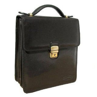 Maxwell Scott   Luxus Schwarze Handtasche für Männer (SantinoM