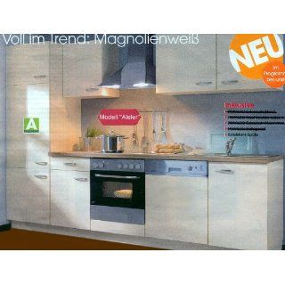 Kompaktküche Küche Alster Küchenzeile 270cm links weiss Neu 