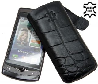 Ledertasche Handytasche Case für Samsung GT S8500 Wave