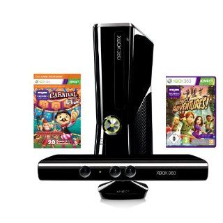 Xbox 360   Konsole Slim 4 GB inkl. Kinect Sensor, Carnival und Kinect