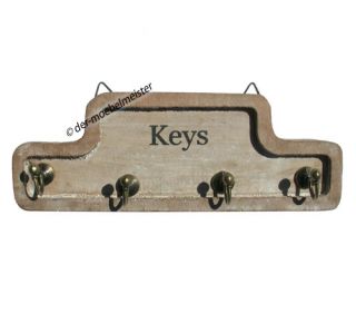 Landhausstil Schlüsselbrett Holz Nostalgie Schlüsselboard keys