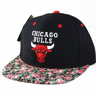 Custom Chicago Bulls Vintage Floral Snapback hat cap Kappe Mütze