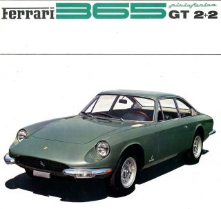 1968 FERRARI 365 GT 2+2 PININFARINA BROCHURE PROSPEKT CATALOG ORIGINAL