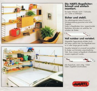 Regalsystem Hartl Restposten Leitersystem Wandregal Regal für 40