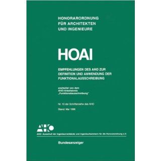 HOAI   Empfehlungen des AHO zur Definition und Anwendung der