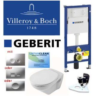 VILLEROY & BOCH Wand WC Komplett Set (3 tlg.): Baumarkt
