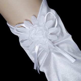 KJ362 Fingerlose Brauthandschuhe Handschuhe,weiß