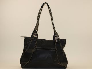 Damenhandtasche grau schwarz Shopper Tasche Bag Leder Optik 381