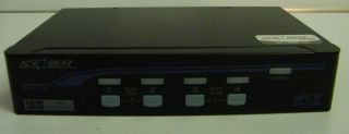 Rextron 4 Port KVM Switch Audio USB 2.0 Hub KAAG 14 NEU