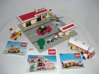 Lego 377/ 671 /604 Shell Tankstelle Alt 80er Rarität Selten Classic