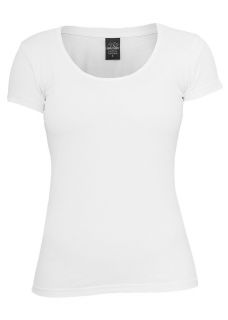 Urban Classics Ladies T Shirt Basic Tee, weiss, TB383