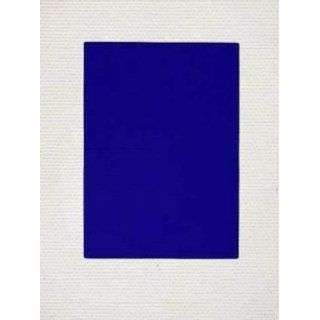 Leinwandbild auf Keilrahmen: Yves Klein, Monochrom blau, ohne Titel