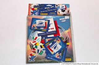 Panini WC WM France 98 1998 – OFFICIAL STARTER PACK ALBUM + 5 TÜTEN