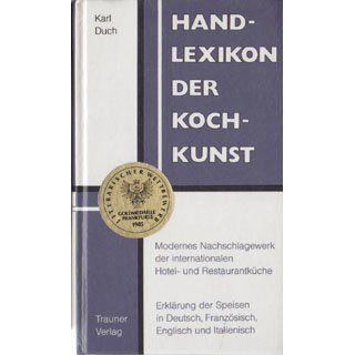 Handlexikon der Kochkunst Karl Duch Bücher