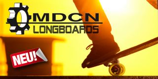 MDCN Longboard Red Mustang Drop Through Komplettboard Cruiser NEU