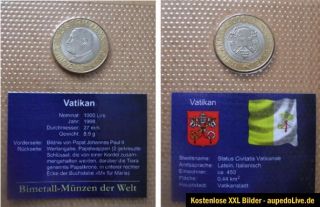 TIP 3 Orig.Vatikan Lire Münzen Papst Paul II 21.Pontifikationsjahr