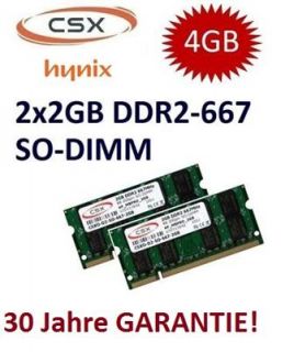 2x 2GB  4GB Notebook RAM DDR2 667 Mhz SODIMM 200pin