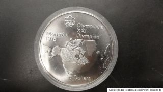 10 Dollar / 5 Dollar Silbermünzen Olympiade Montreal versch. Motive