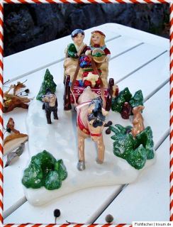 Villeroy & Boch Christmas Toys Kinder mit Ponyschlitten