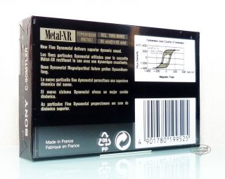 SONY Metal XR 90 for CD 1992 Typ IV position Kassetten tape cassette C