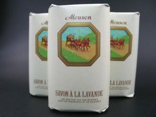 398) 3 alte Seifen von Mouson  Savon a la Lavande 