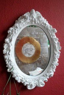 Spiegel antik weiß barock oval Wandspiegel Weitere