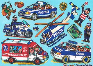 Lutz Mauder Fensterbild Polizei Räuber A4 neu toll süß